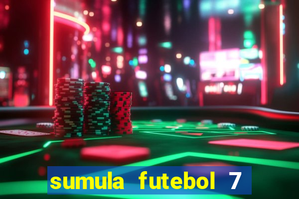 sumula futebol 7 society excel